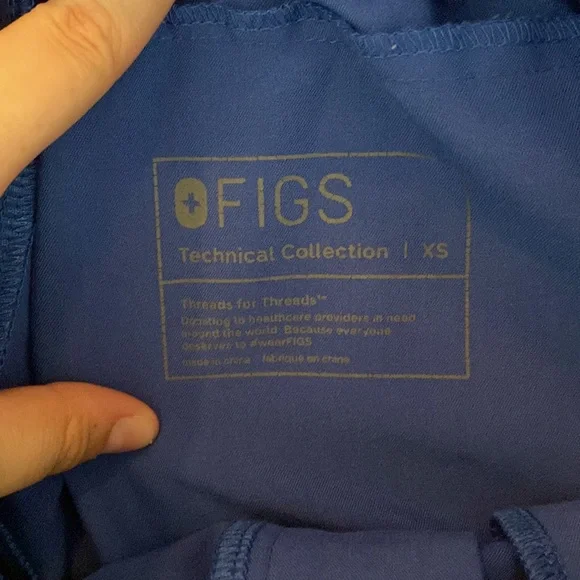 ❌SOLD❌FIGS Tilpa High Waist Pants in Denim XS - Picture 4 of 4